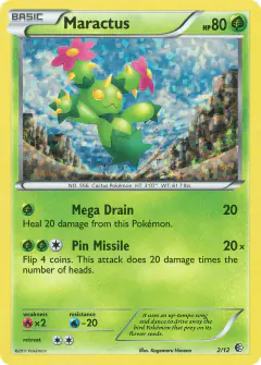 Maractus 2/12 card from McDonald's Collection 2011