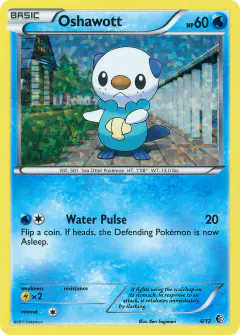 Oshawott 4/12 card from McDonald's Collection 2011