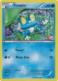 Froakie 4/12 card from McDonald's Collection 2014