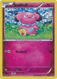 Snubbull 8/12 card from McDonald's Collection 2014
