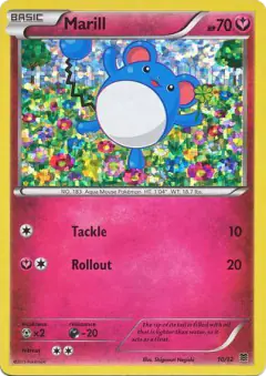 Marill 10/12 card from McDonald's Collection 2015