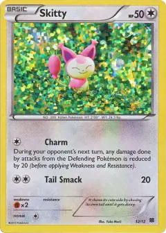 Skitty 12/12 card from McDonald's Collection 2015