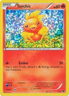 Torchic 3/12 card from McDonald's Collection 2015