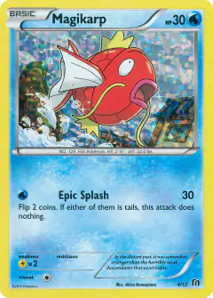 Magikarp 4/12 card from McDonald's Collection 2016