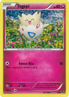 Togepi 9/12 card from McDonald's Collection 2016