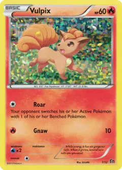 Vulpix 1/12 card from McDonald's Collection 2016