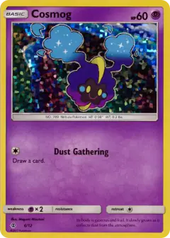 Cosmog 6/12 card from McDonald's Collection 2017