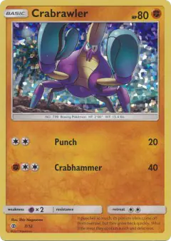 Crabrawler 7/12 card from McDonald's Collection 2017