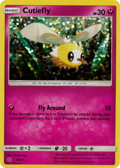 Cutiefly 10/12 card from McDonald's Collection 2017