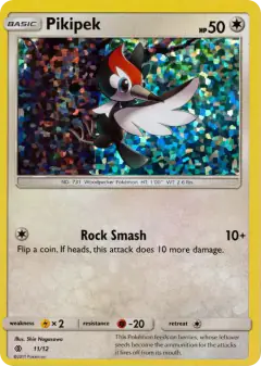 Pikipek 11/12 card from McDonald's Collection 2017