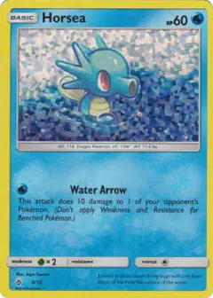 Horsea 3/12 card from McDonald's Collection 2018