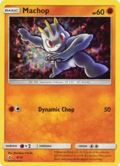 Machop 6/12 card from McDonald's Collection 2018