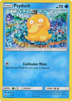 Psyduck 2/12 card from McDonald's Collection 2018