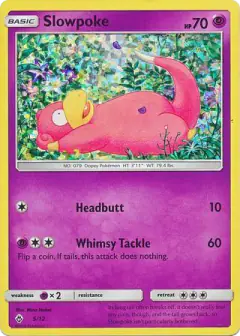 Slowpoke 5/12 card from McDonald's Collection 2018