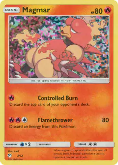 Magmar 3/12 card from McDonald's Collection 2019