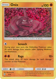 Onix 9/12 card from McDonald's Collection 2019