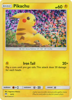 Pikachu 6/12 card from McDonald's Collection 2019