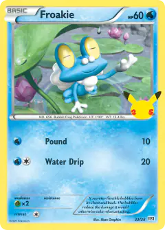 Froakie 22/25 card from McDonald's Collection 2021