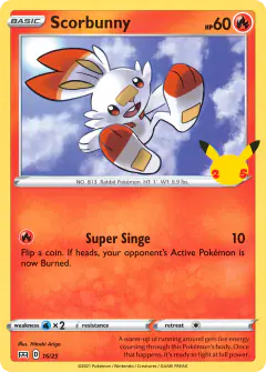 Scorbunny 16/25 card from McDonald's Collection 2021