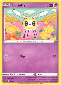 Cutiefly 11/15 card from McDonald's Collection 2022