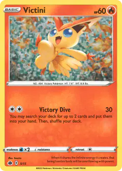 Victini 5/15 card from McDonald's Collection 2022