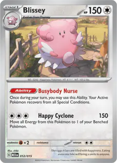 Blissey 012/015 Promo card from McDonald's Collection 2023