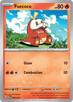 Fuecoco 002/015 Promo card from McDonald's Collection 2023