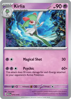 Kirlia 015/015 Promo card from McDonald's Collection 2023