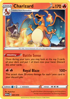 Charizard 001/015 None card from McDonald's Collection 2024