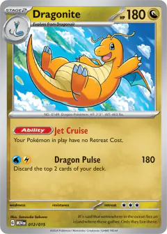 Dragonite 012/015 None card from McDonald's Collection 2024