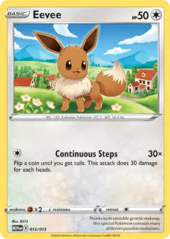 Eevee 013/015 None card from McDonald's Collection 2024