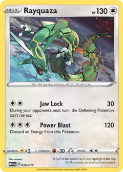 Rayquaza 014/015 None card from McDonald's Collection 2024