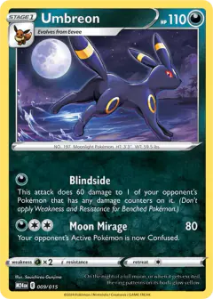 Umbreon 009/015 None card from McDonald's Collection 2024