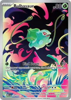 Bulbasaur 133/132 Illustration Rare card from Mega Evolution Base