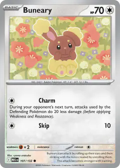 Buneary 107/132 Common card from Mega Evolution Base