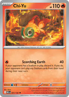 Chi-Yu 031/132 Uncommon card from Mega Evolution Base