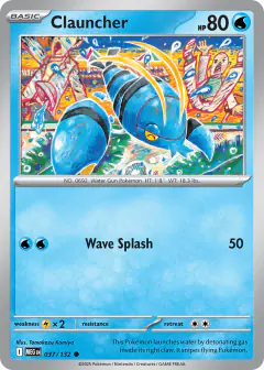 Clauncher 037/132 Common card from Mega Evolution Base