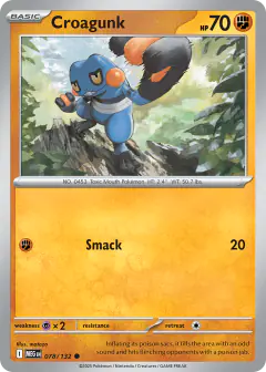 Croagunk 078/132 Common card from Mega Evolution Base
