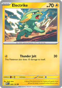 Electrike 049/132 Common card from Mega Evolution Base