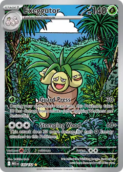 Exeggutor 135/132 Illustration Rare card from Mega Evolution Base