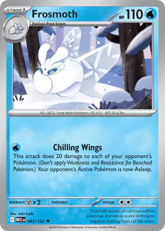 Frosmoth 043/132 Uncommon card from Mega Evolution Base