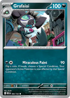 Grafaiai 092/132 Common card from Mega Evolution Base