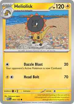Heliolisk 053/132 Common card from Mega Evolution Base