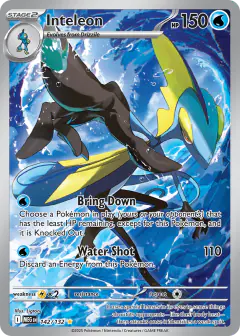 Inteleon 142/132 Illustration Rare card from Mega Evolution Base
