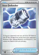 Iron Defender 118/132 Uncommon card from Mega Evolution Base
