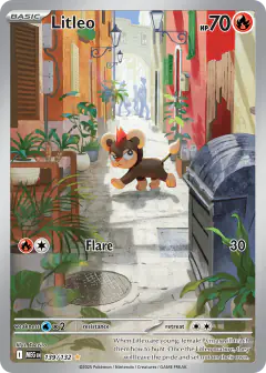 Litleo 139/132 Illustration Rare card from Mega Evolution Base