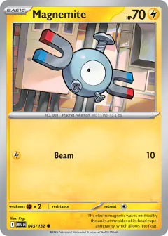 Magnemite 045/132 Common card from Mega Evolution Base