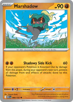 Marshadow 080/132 Uncommon card from Mega Evolution Base