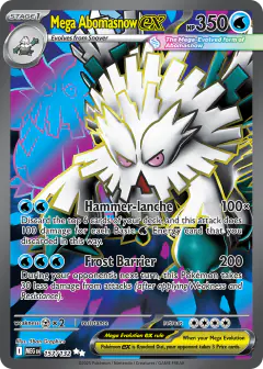 Mega Abomasnow ex 157/132 Ultra Rare card from Mega Evolution Base