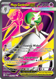 Mega Gardevoir ex 159/132 Ultra Rare card from Mega Evolution Base